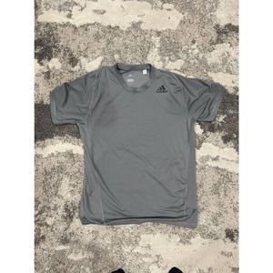 Adidas Climalite Grey Exercise Gym T-Shirt Grey Large Men's
